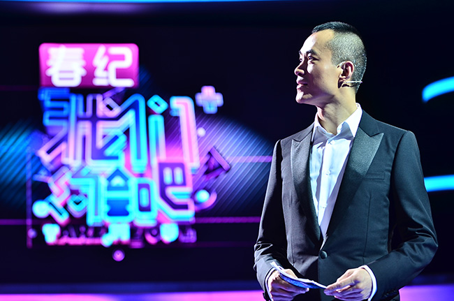 在湖南衛(wèi)視主持新節(jié)目的邱啟明